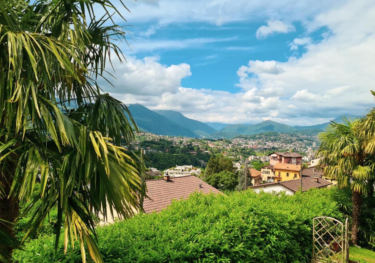 Suite Apartment With A View And Free Parking Lugano Bagian luar foto